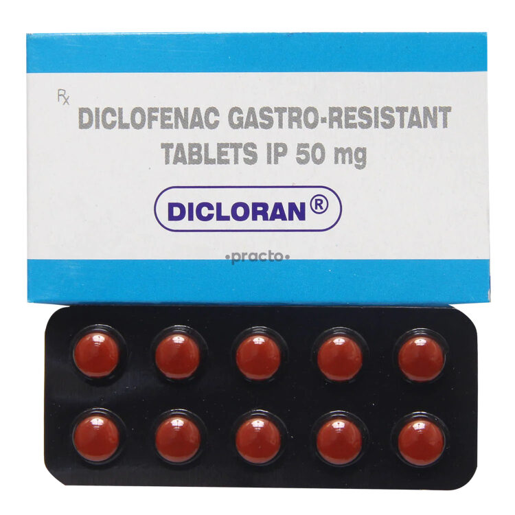 DICLOFENAC SODIUM DELAYED RELEASE 50MG TABS